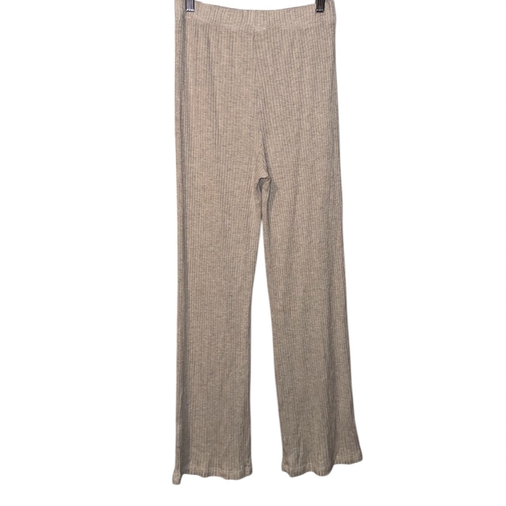 Reformation Ribbed Pants In Oatmeal Size M - Picture 2 of 4